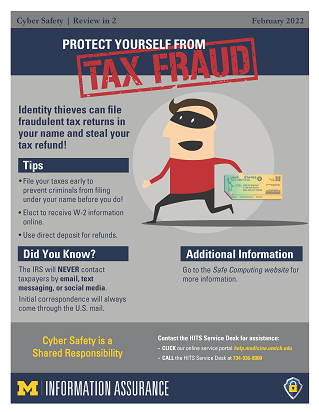 Protect Yourself From Tax Fraud!