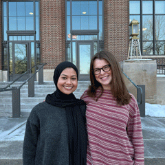 Tabassum left and Kate right