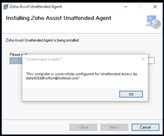 screen shot of Zoho client