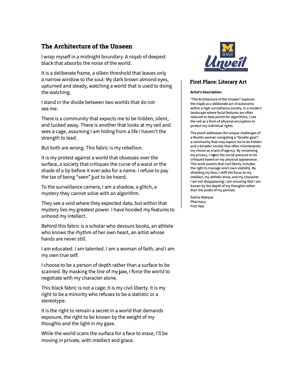 The Architecture of the Unseen poster.
