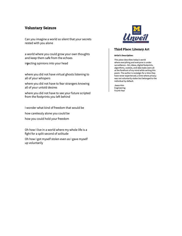 Voluntary Seizure poster.