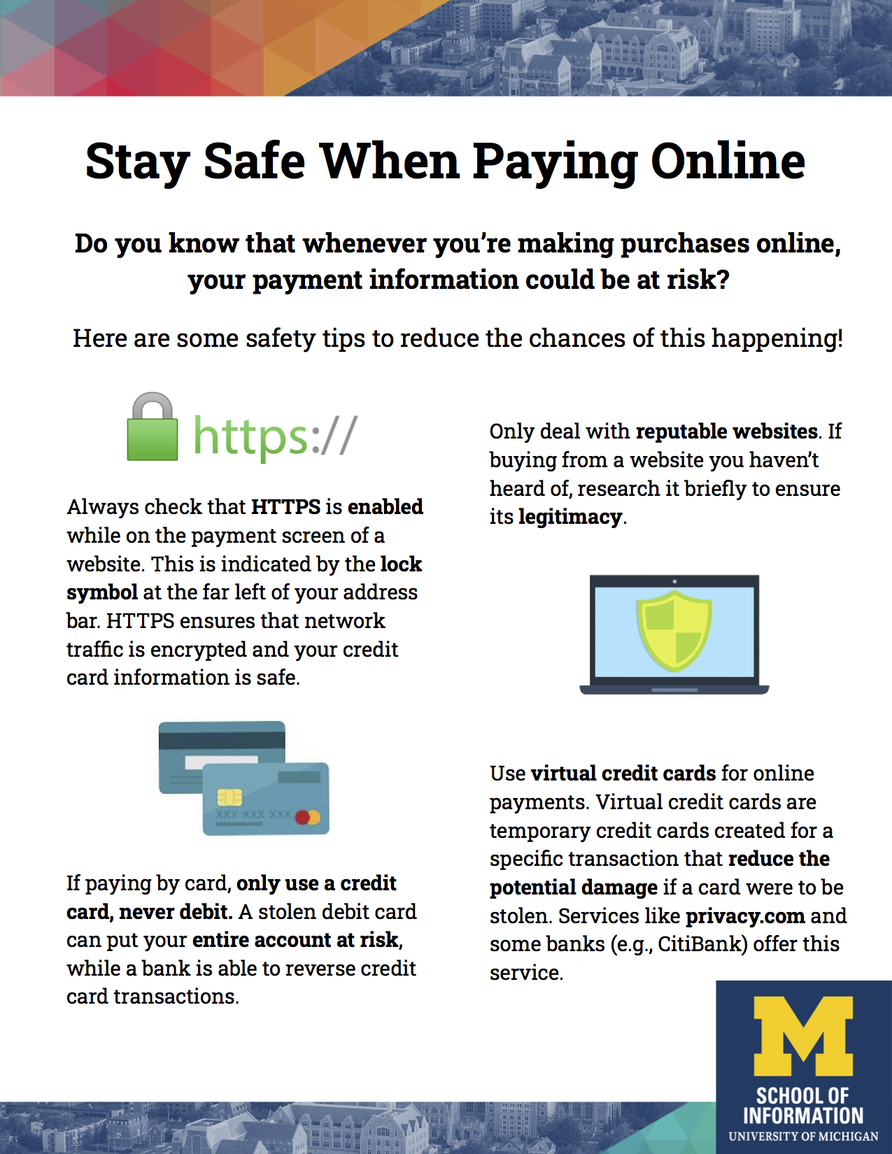 Preview of the Online Payments poster.