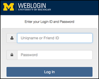 Weblogin screen prompt